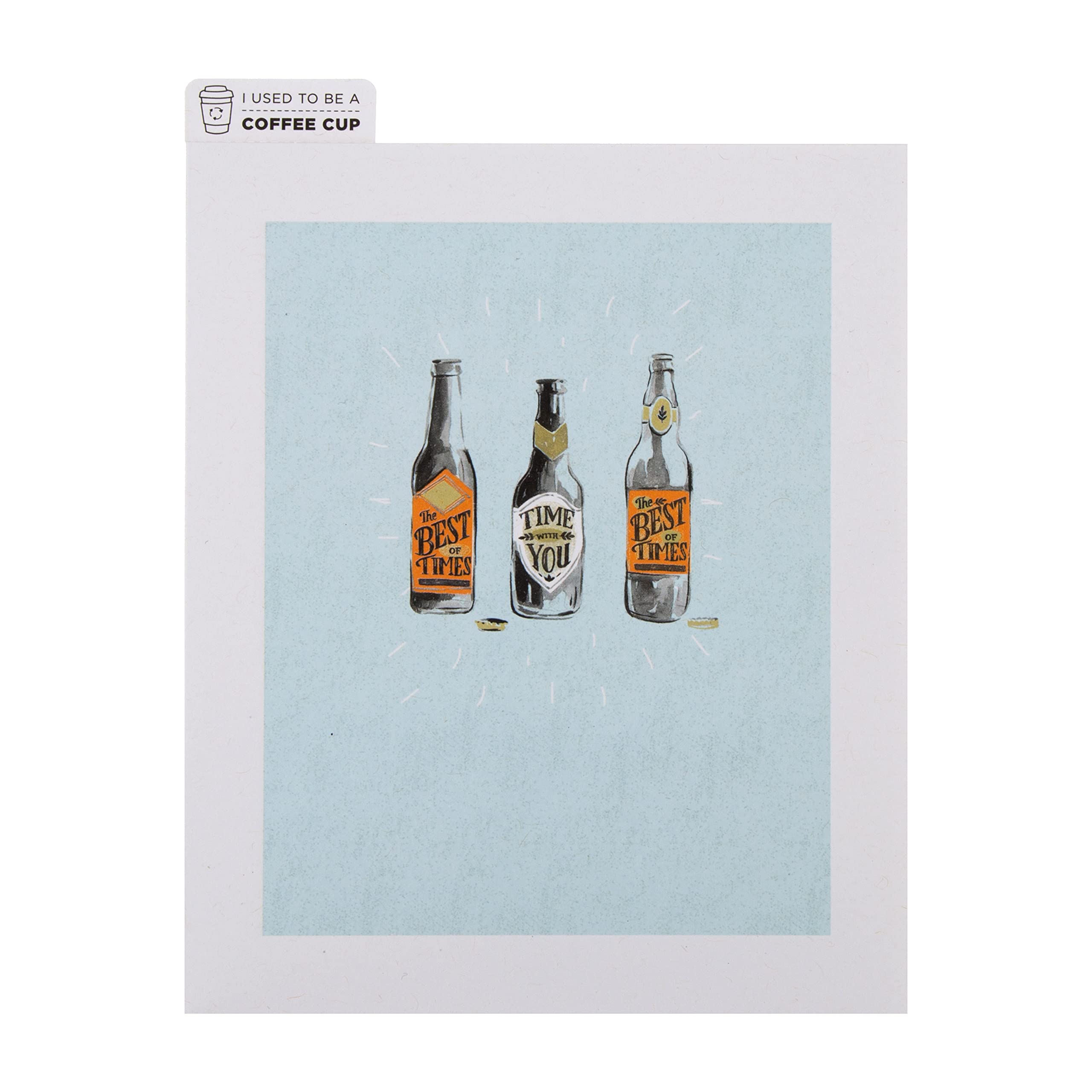 Hallmark CupCycled Blank Card - Contemporary Beer Design