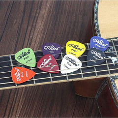 Guitar Picks, 60 Pcs Guitar Plectrums for Your Electric Acoustic or Bass Guitar Plectrum Pick Including 0.58mm 0.71mm 0.81mm 0.96mm 1.2mm 1.5mm