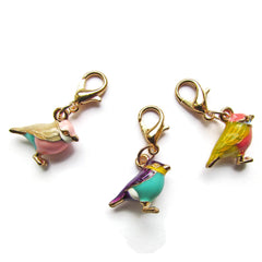 Little Birds Stitch Marker Charms