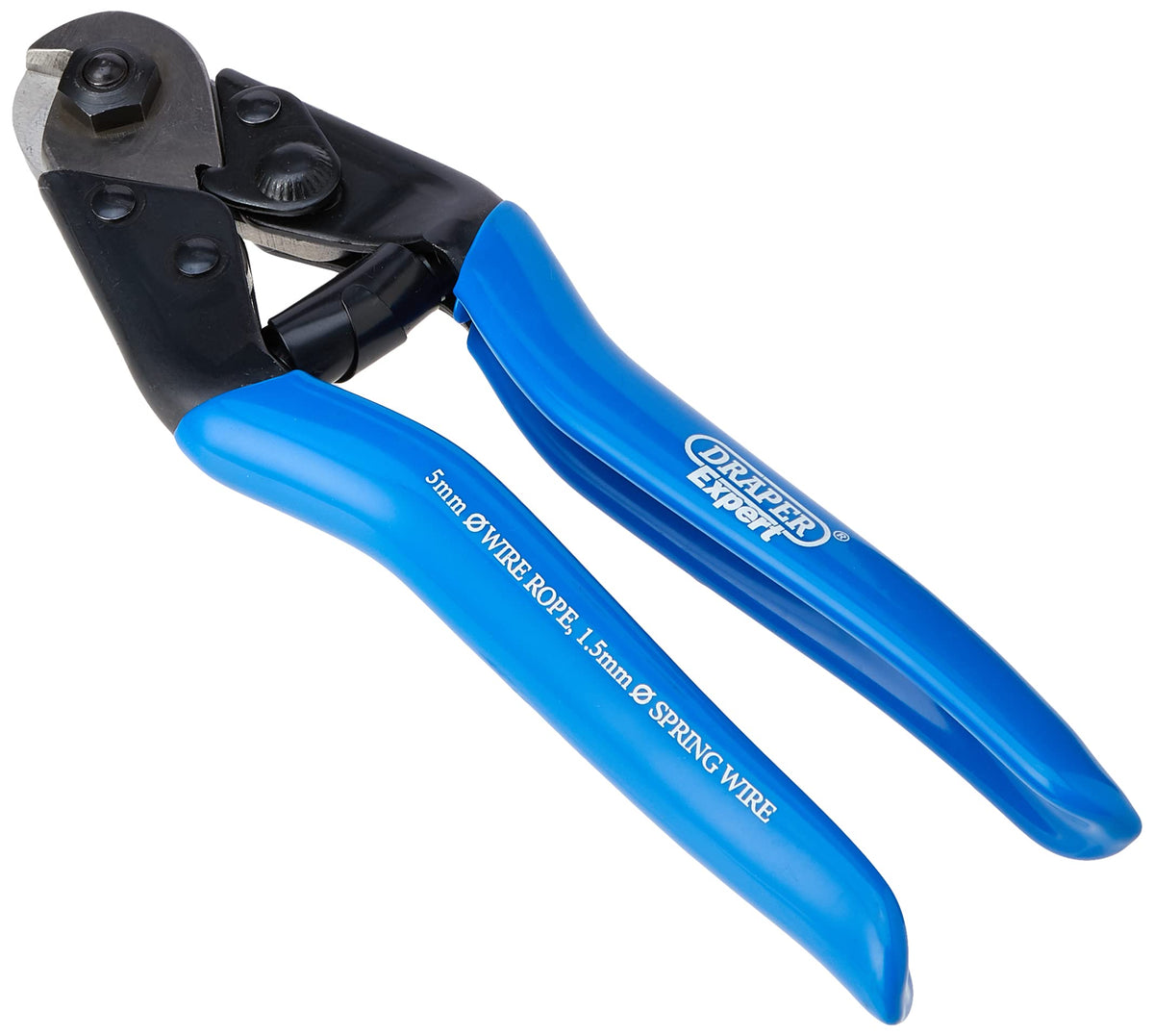 Draper 57768 Expert Steel Wire Rope Cutter, 190mm , Blue