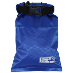 Survival Duck 1L Lightweight Dry Sack, Small Waterproof Dry Bag 1 Litre, Perfect for Keys, Cash Wallet (Blue)