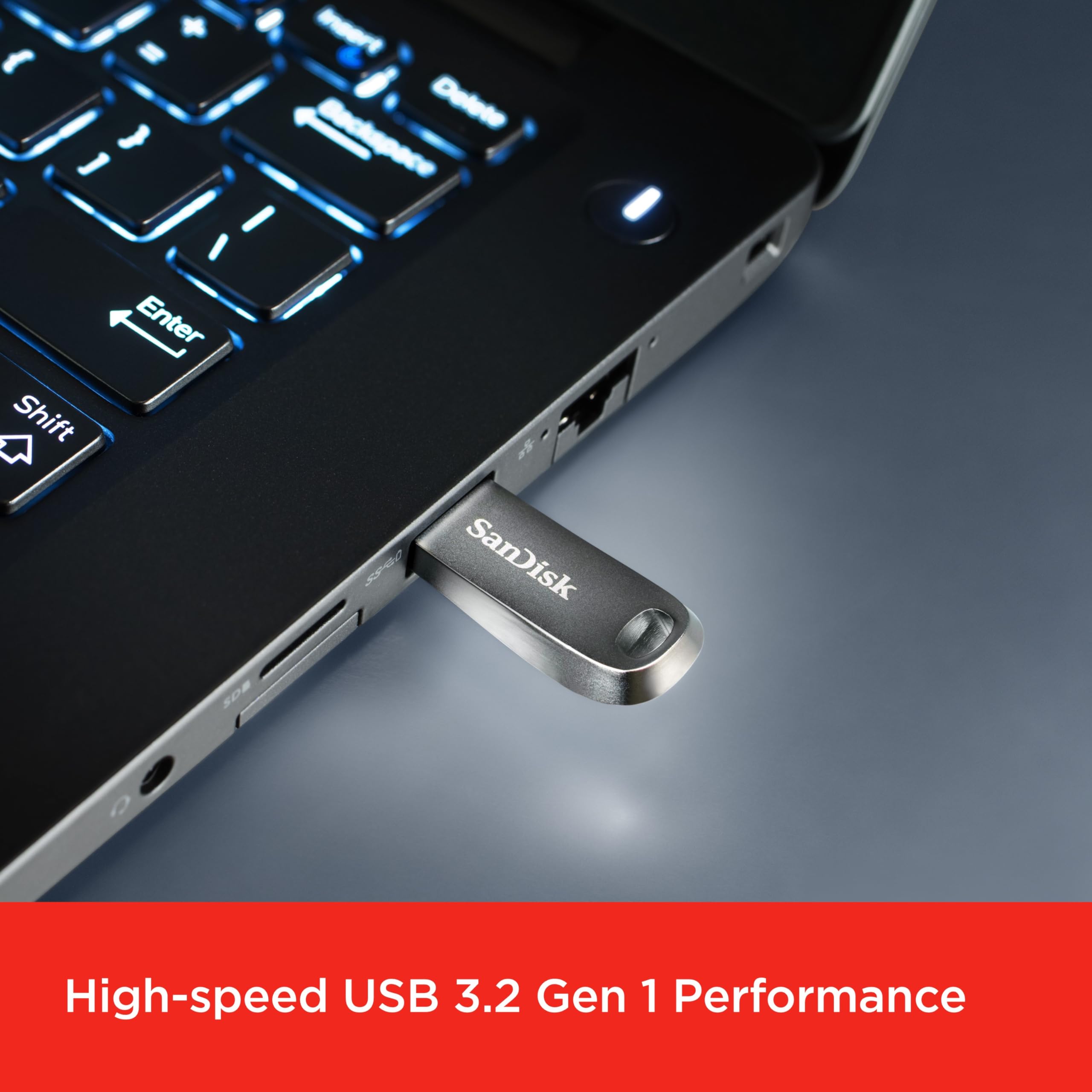 SanDisk 512GB Ultra Luxe USB Flash Drive, USB 3.2, up to 400 MB/s read speeds