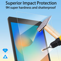 4youquality [2-Pack Screen Protector for iPad 9 (2021 Model)/ iPad 8 (2020 Model)/ iPad 7 (2019 Model)[10.2-Inch, 9th/8th/7th Generation] Tempered Glass Film, Anti-Scratch, Impact-Resistant