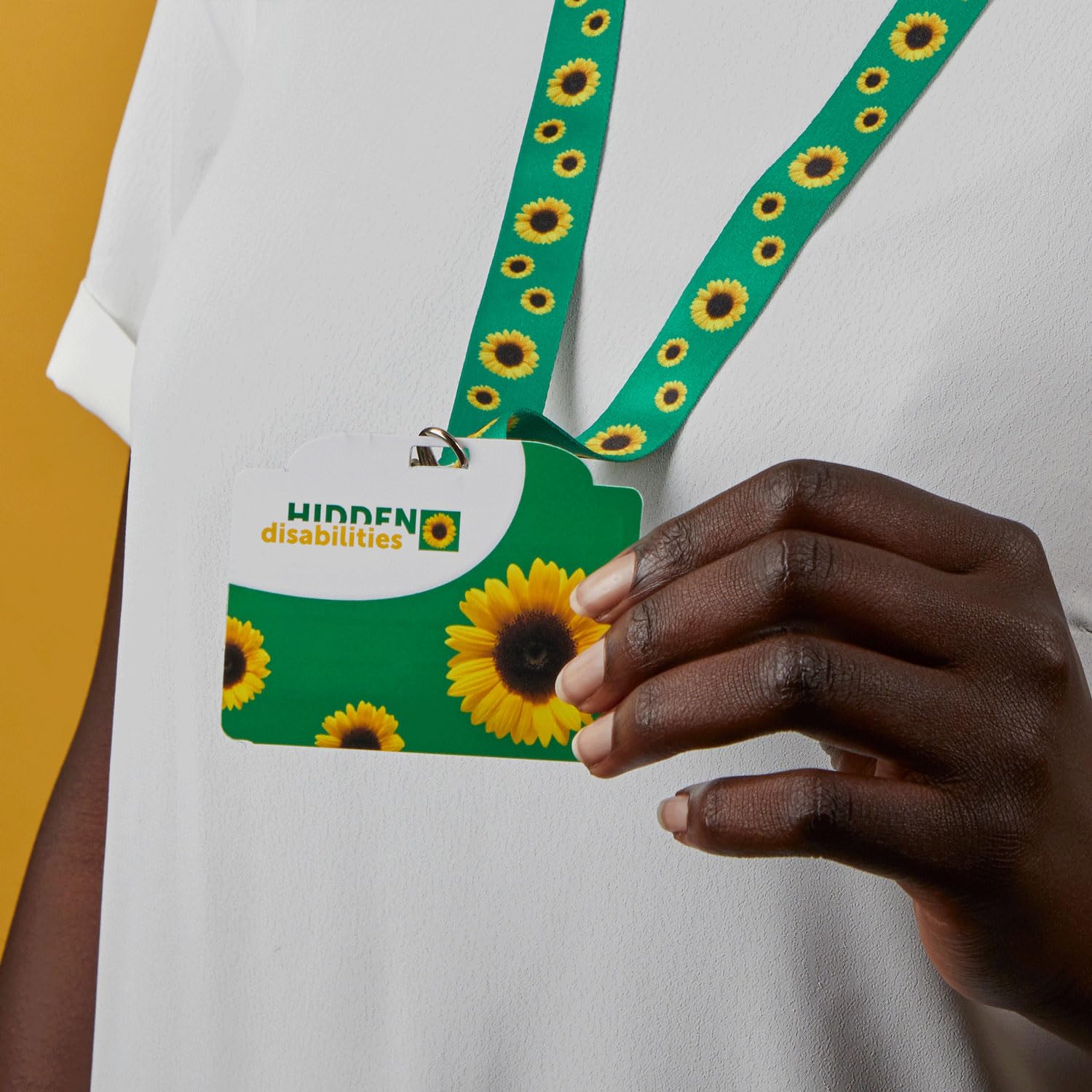 Hidden Disabilities Sunflower Lanyard and ID Card