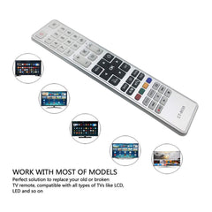 MYHGRC Replacement Toshiba CT-8035 Remote Control for Toshiba Smart TV LED LCD - No Setup Required