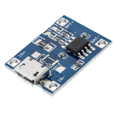 AZDelivery Compatible with TP4056 Micro USB 5V 1A 18650 Lithium 3.7 V Li-Ion Battery Charging Board Module Including E-Book!