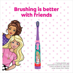 Colgate Barbie Kids Battery Powered Toothbrush, Assorted colors