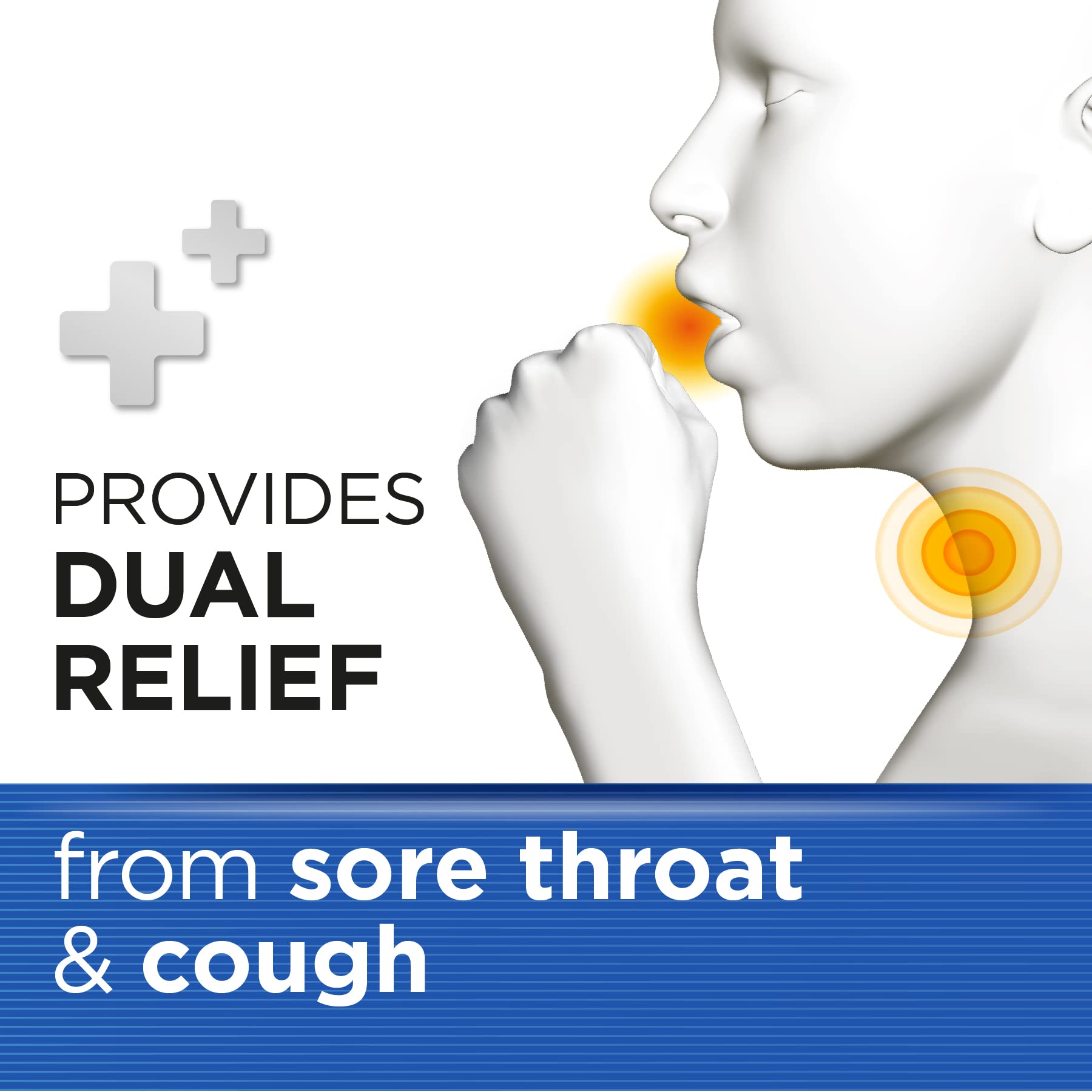 Strepsils Sore Throat & Cough Lozenges, 24s, Gluten Free, Sore Throat and Dry Cough Relief, Fights Infection, Works in 5 Mins