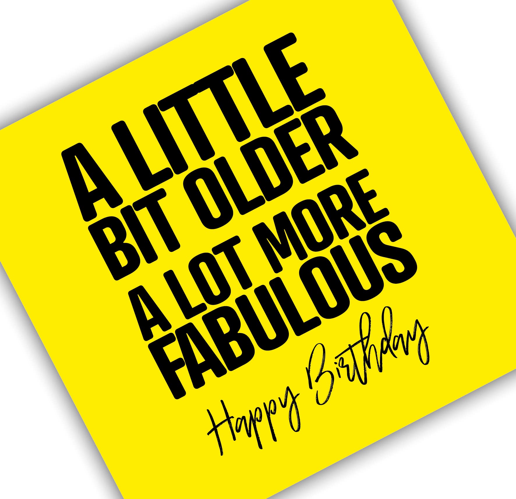 Punkcards - Birthday Card for Friend - 'A little bit older A lot more fabulous' - Best Friend Birthday Card - Birthday Card Friend Female - Special Friend Birthday Card