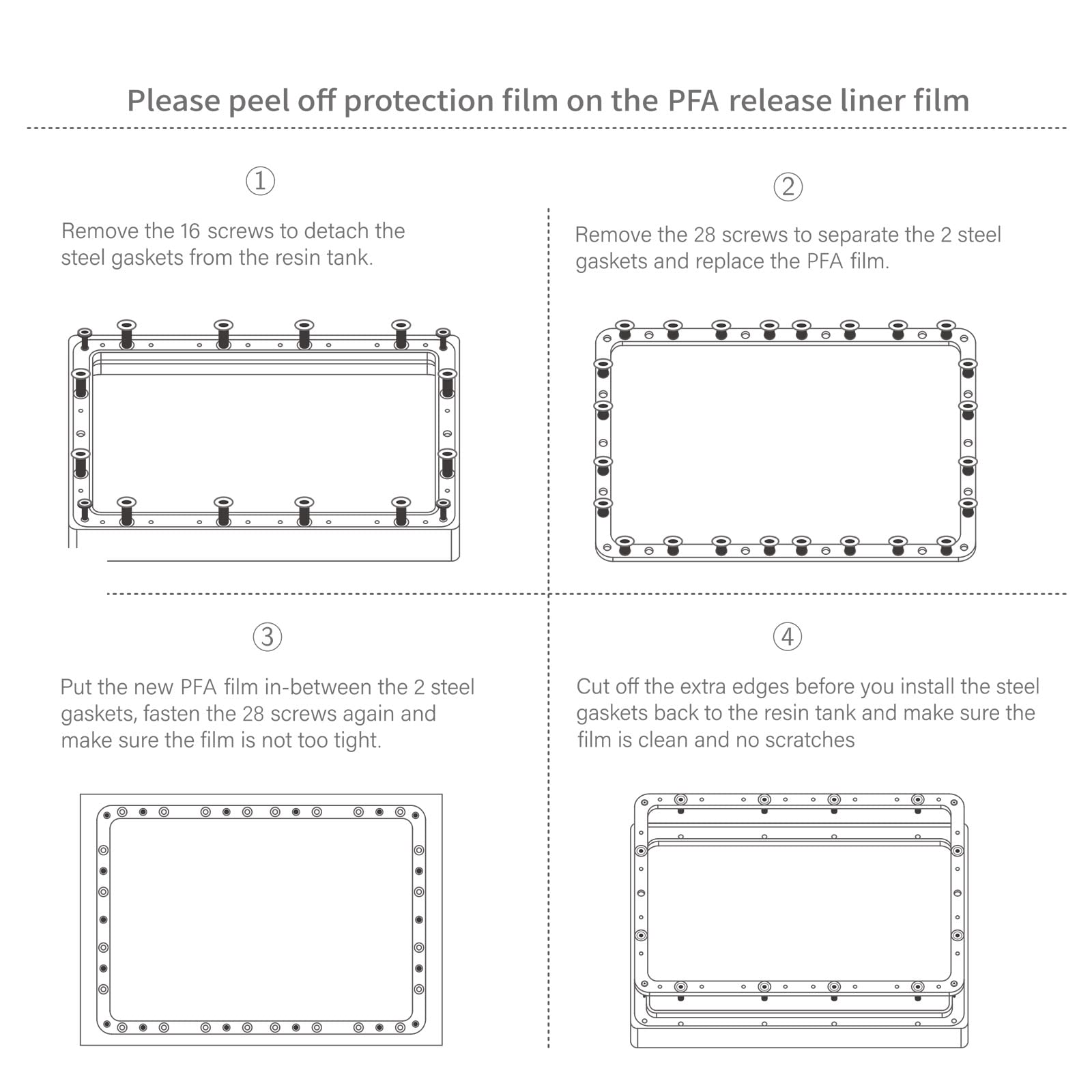 ELEGOO 5PCS PFA Release Liner Film for Saturn 2 LCD 3D Printer 273 * 176mm, 0.127mm Thickness with Stronger Release Functionality and 95% Light Transmittance, Compatible with Saturn 8K