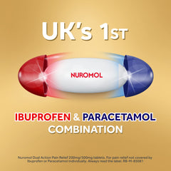 Nuromol Pain Relief Ibuprofen & Paracetamol Tablets 12s