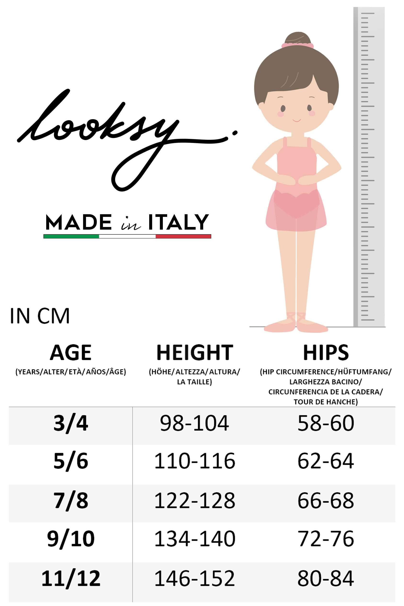 looksy Girls Solid Tights 40 DEN Opaque Soft Microfiber Children Footed Pantyhose Casual Dance School Ballet, Natural 7-8 Years