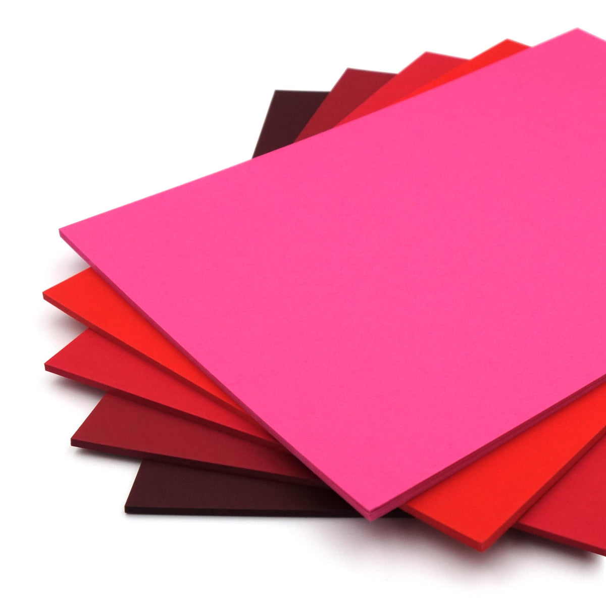 Rothmill A4 Card Stock, 220gsm (280 microns), Red Card Pack with 5 'Red' Tones, Ideal for Arts and Craft, Office and Stationery Use - 50 Sheets