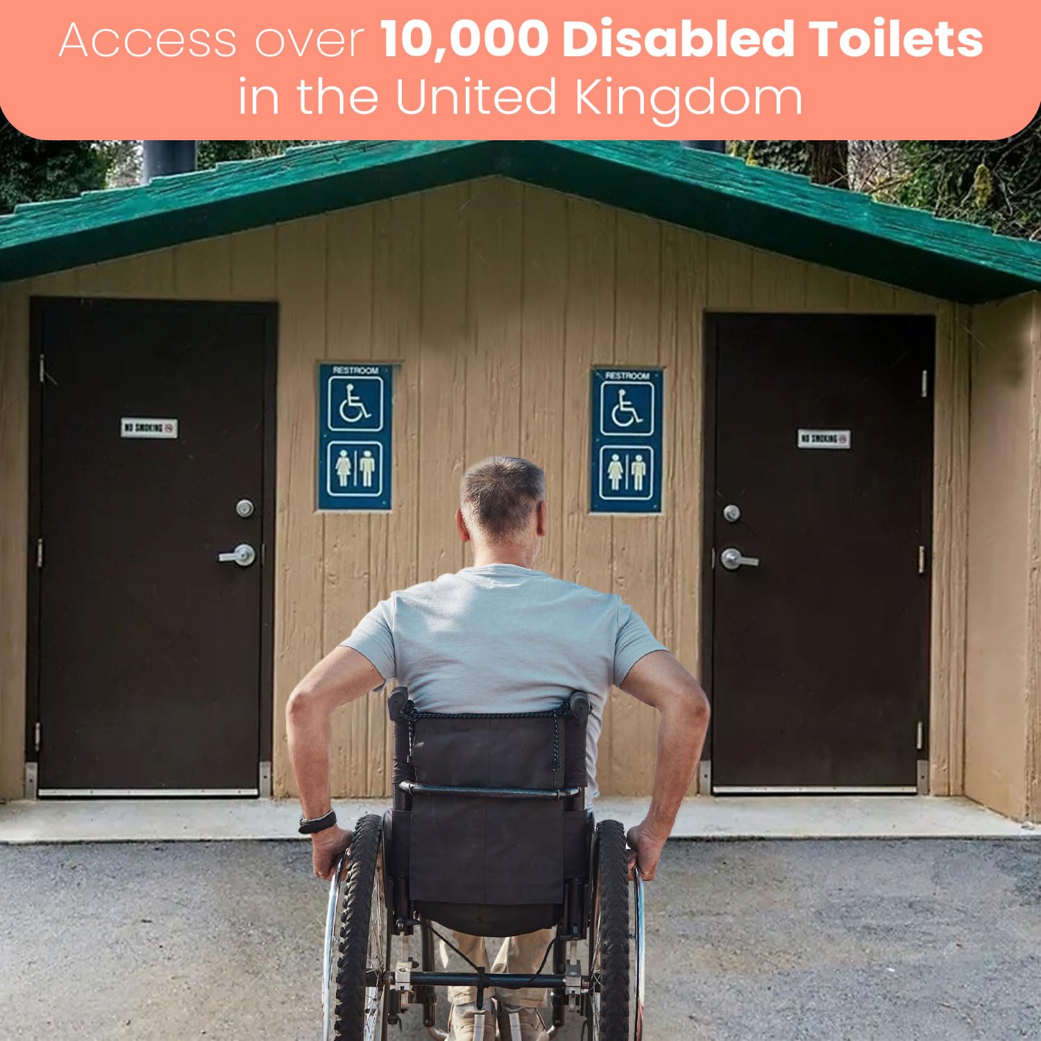 LOKKO Disabled Toilet Key for NKS/Radar Bathrooms