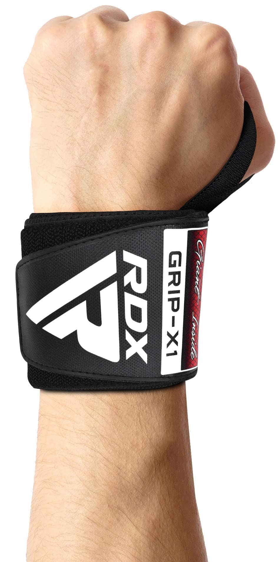 RDX Weight Lifting Wrist Wraps Support, IPL USPA Approved, Elasticated Pro 18” Cotton Straps, Thumb Loop, Powerlifting Bodybuilding Fitness Strength Gym Training WOD Workout, Gymnastics Calisthenics