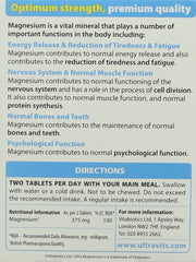 Vitabiotics Ultra Magnesium Tablets, Pack of 60