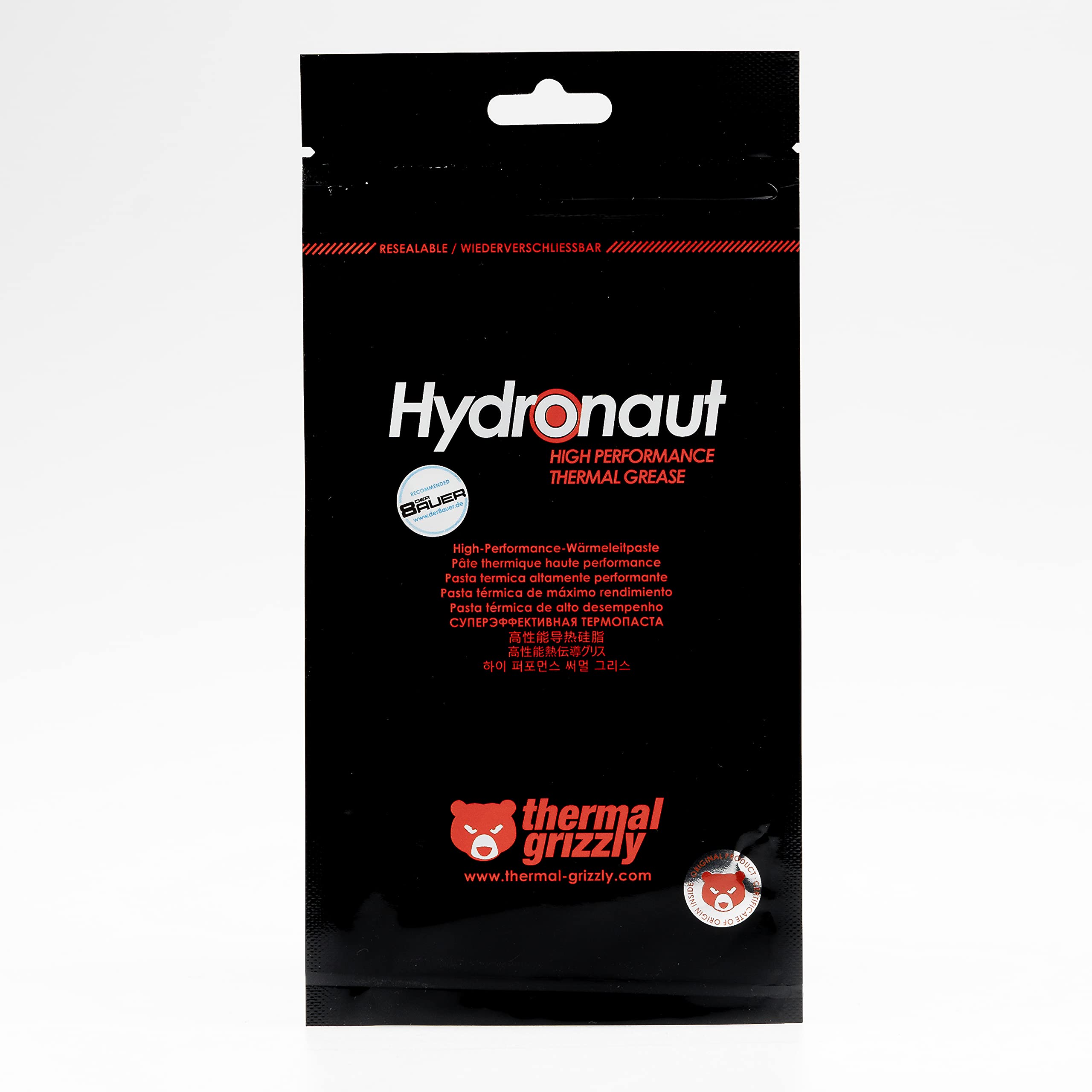 Thermal Grizzly - Hydronaut - Thermal Conductive Paste High Performance Grease Extensive cooling systems and water cooling for all heat sinks CPU and GPU (1 Gramm) (1 Gramm)