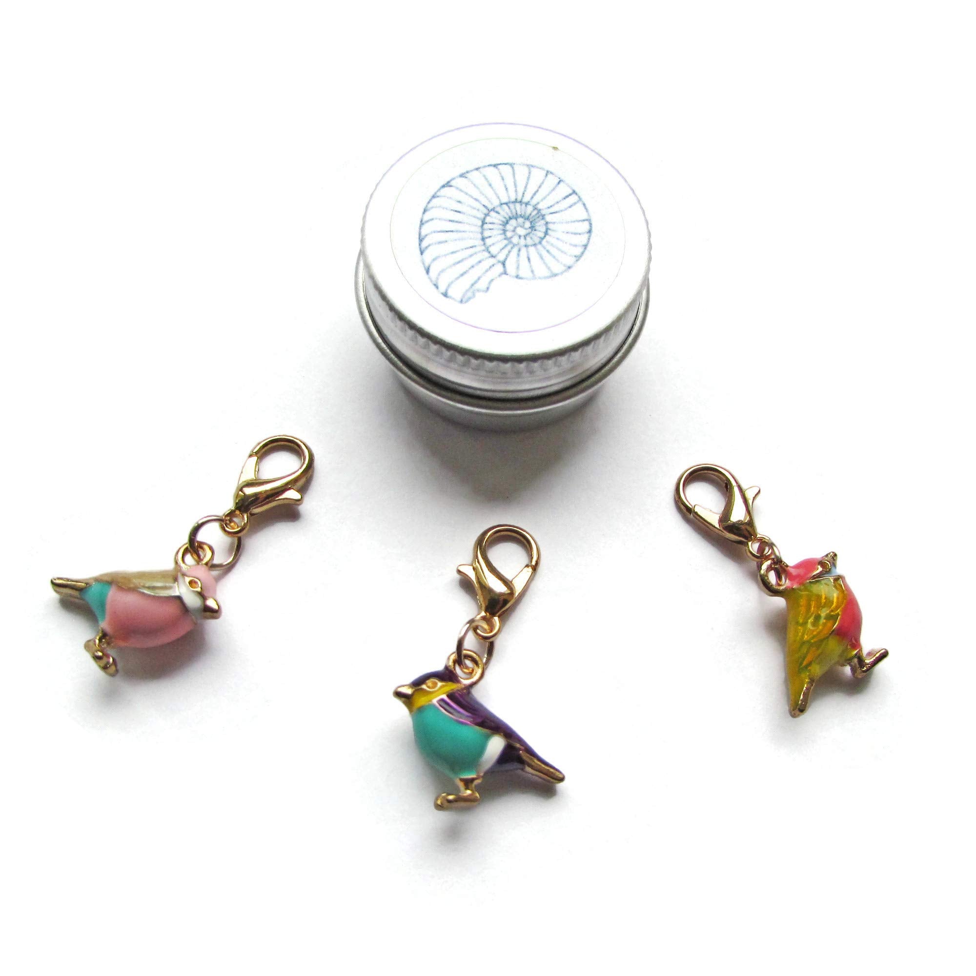 Little Birds Stitch Marker Charms