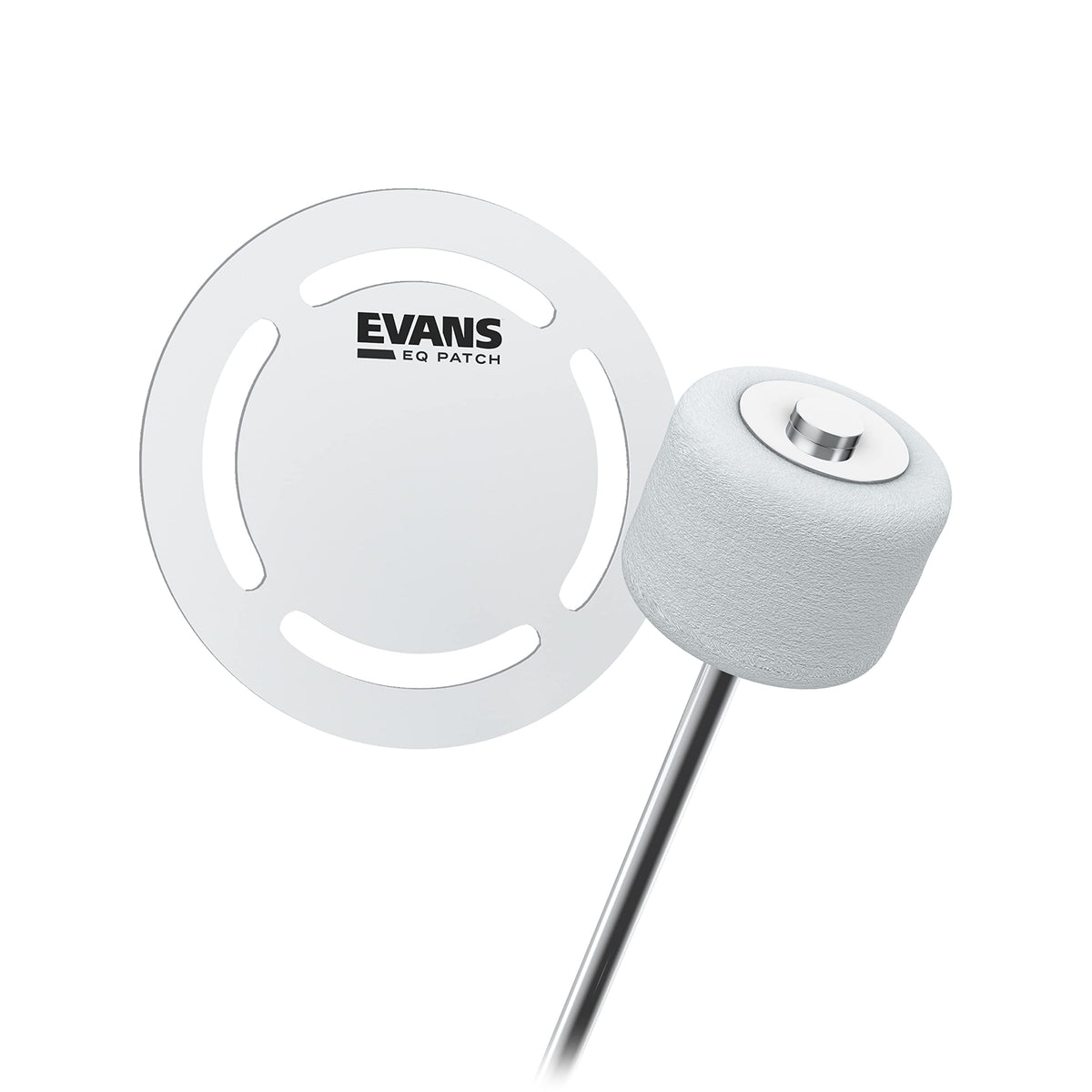 Evans EQPAF1 AF Single Pedal Patch ,White