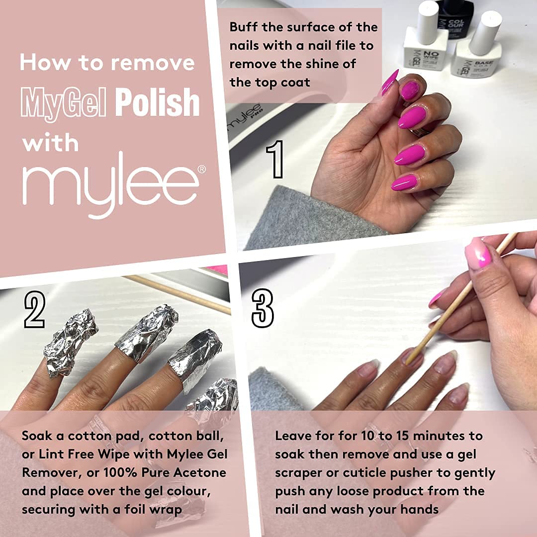 MYGEL by Mylee Nail Gel Polish Top Coat 15ml, UV/LED Soak-Off Nail Art Manicure Pedicure for Professional, Salon & Home Use, Long Lasting, Easy to Apply, No Chips, Durable & Safe