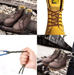 Brown Strong Shoelaces 120cm / 47” long Round Heavy Duty Hard Wearing Durable Boot Laces Shoelaces for work boots, Steel Toe Cap Boots, Walking Boots, Hiking Boots,