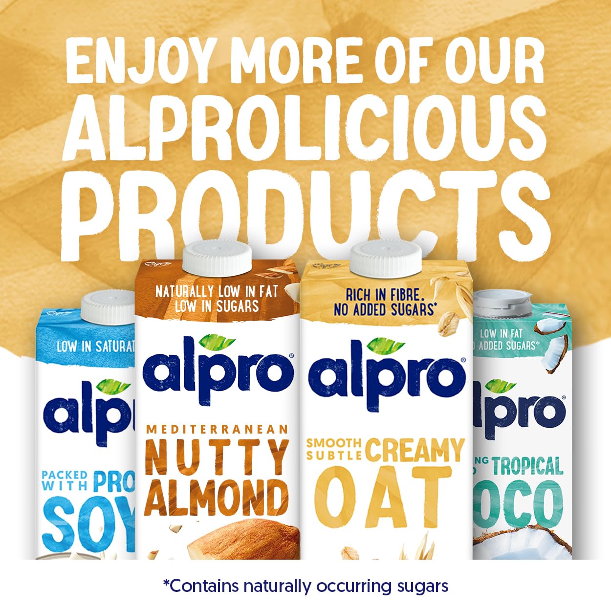 Alpro Oat Plant-Based Long Life Drink, Vegan & Dairy Free, 1L (Pack of 8)