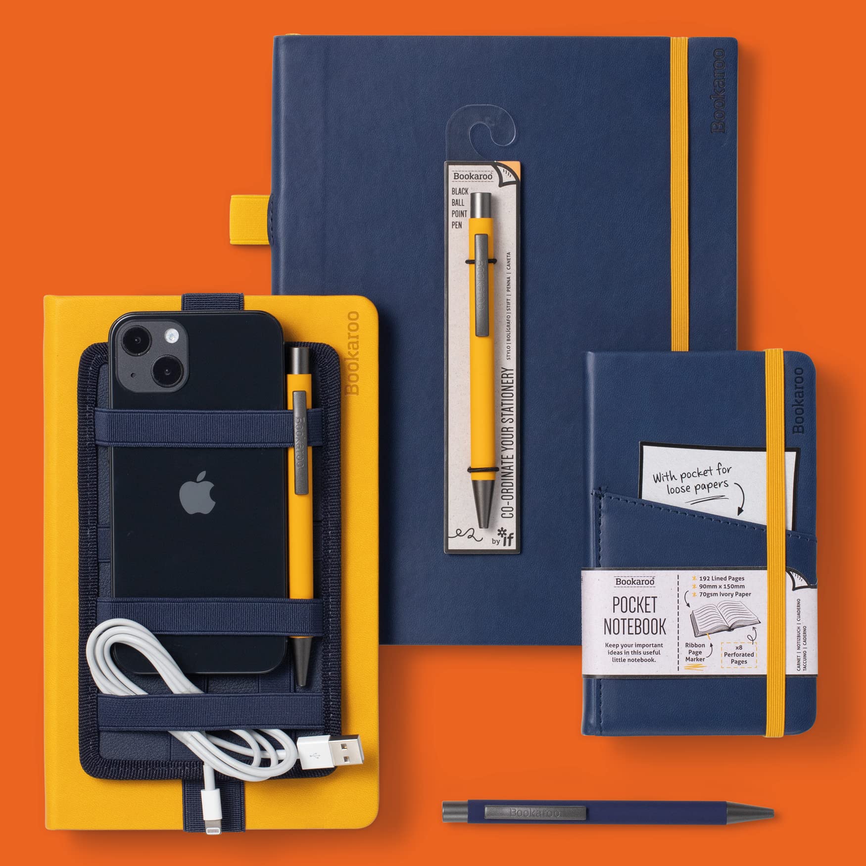 IF Bookaroo Bigger Things Notebook Journal - Gold
