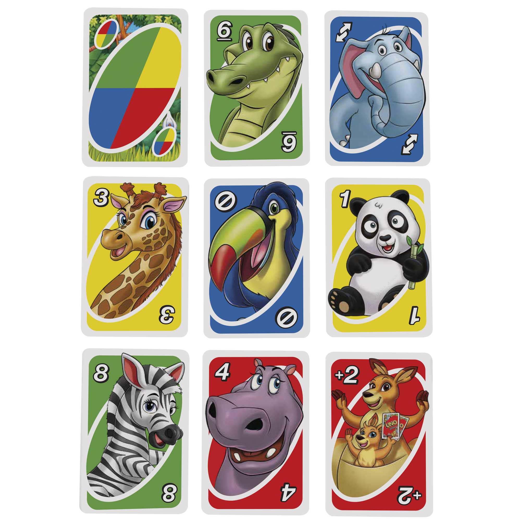 UNO Junior Card Game with 45 Cards, Gift for Kids 3 Years Old & Up, GKF04