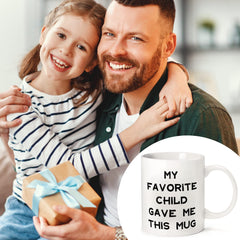 Fathers Day Mug Gifts for Dad from Daughter Son, 330ml Funny Mug Gifts for Dad Grandpa Men, Dad Gifts for Fathers Day Christmas Birthday Anniversary
