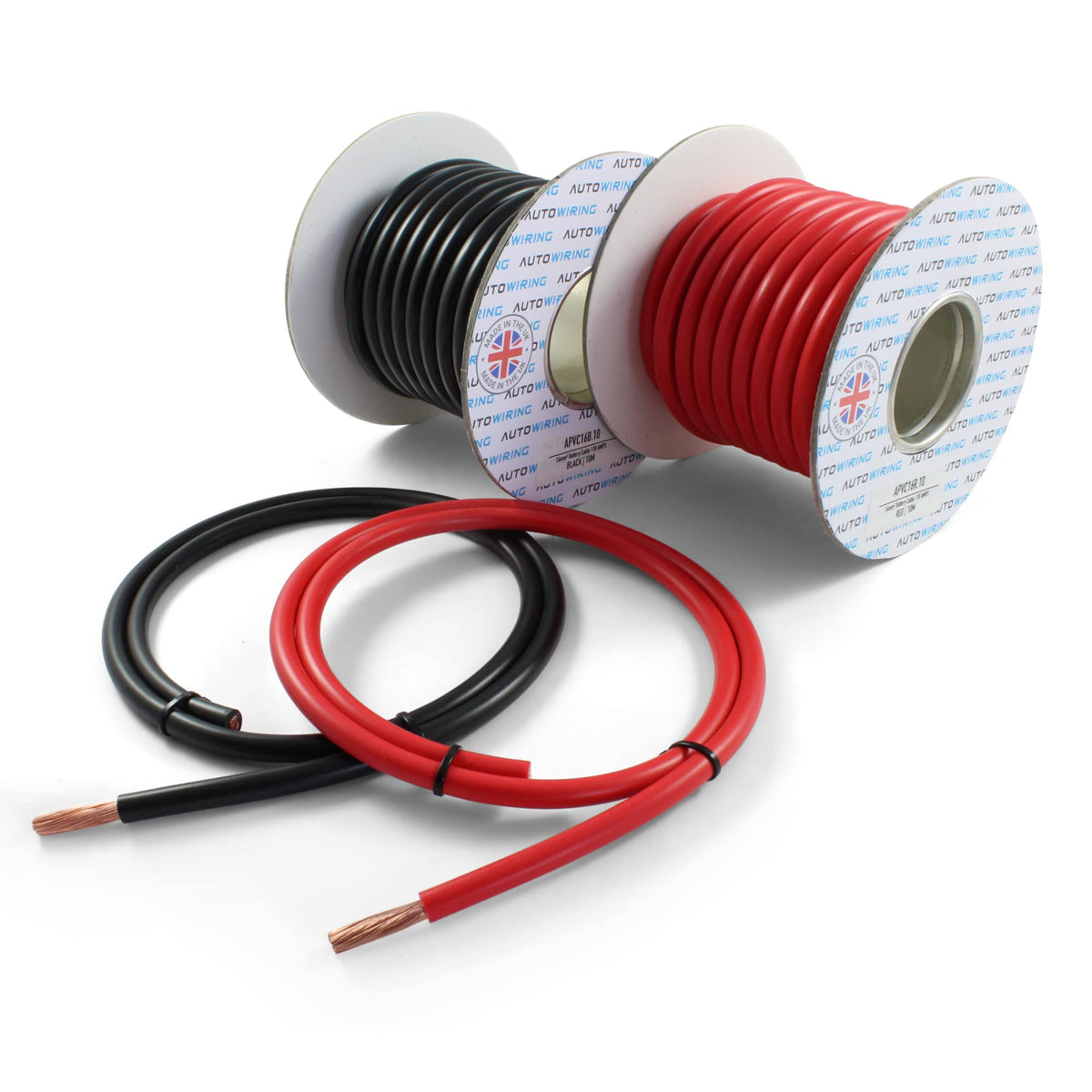 AUTOWIRING Automotive Hi-Flex 110 Amp 16mm² Battery/Starter/Inverter/Welding PVC Cable Wire (Red, 2 Metre)