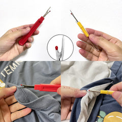 4 PCS Seam Ripper,Set Contains 2 Large Stitch Rippers,2 Small Thread Picker Tool,Scissors and Storage Box,The Sharp Stitch Ripper is Suitable for All Kinds of Sewing Jobs,Crafting, DIY