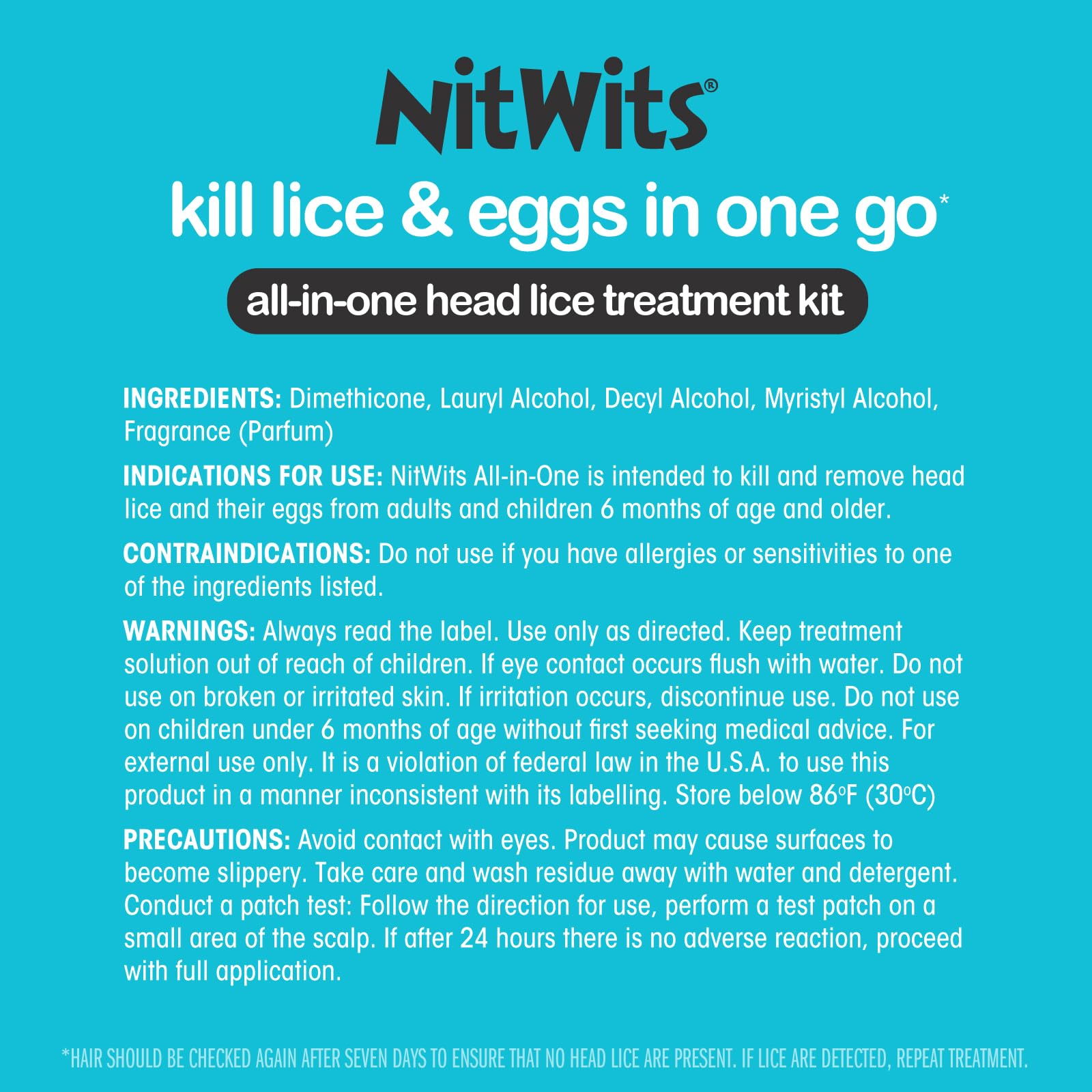 NitWits All-In-One Head Lice Treatment Spray, Kills Nits & Eggs, Includes Lice Spray 120ml & Nit Comb ,120 ml (Pack of 1)