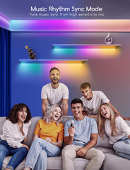 Led Strip Lights with Remote and APP Control, 10m Lights, RGB Using IC Chips Control Rainbow Colour, USB Powered, Bluetooth Music Sync Color Changing LED for Bedroom,Kitchen