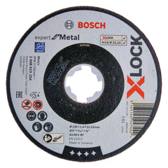 Bosch Accessories Professional 2608619254 Straight Cutting Disc Expert (for Metal, X-LOCK, Diameter 125 mm, Bore Diameter: 22.23 mm, Thickness: 1.6 mm)