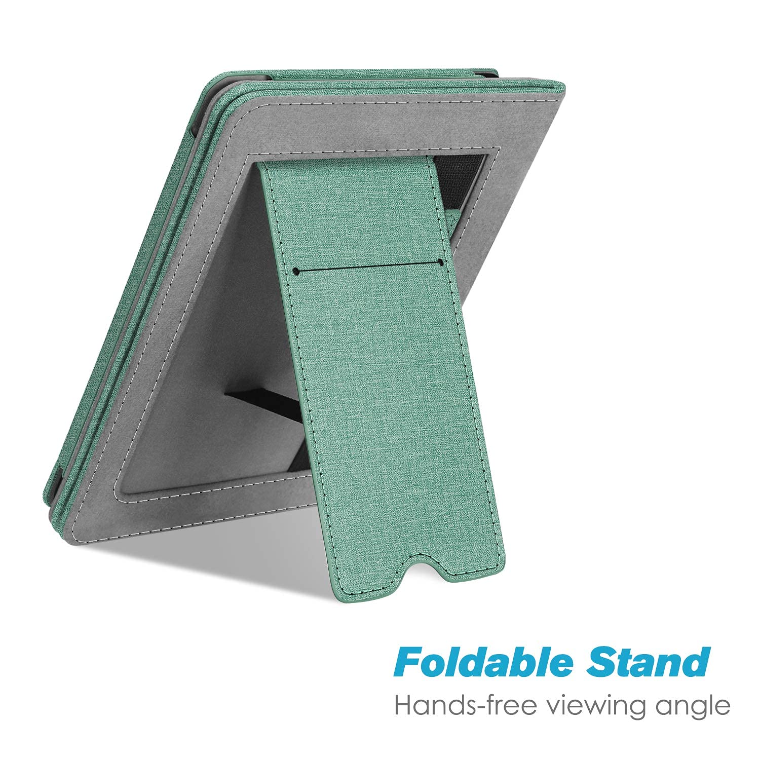 FINTIE Stand Case for 6 inches Kindle Paperwhite (Fits 10th Generation 2018 and All Paperwhite Generations Prior to 2018) - Premium PU Leather Sleeve Cover with Card Slot and Hand Strap, Sage