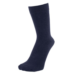 ZAKIRA Finest Combed Cotton Dress Socks in Plain Colours for Men, Women, 4-6 (UK), Navy