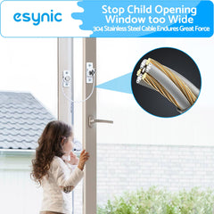 eSynic 8PCS Window Restrictor UPVC Locks for Baby Security Window Locks for Child Baby Safety Window Locks for upvc Windows with Screws Keys