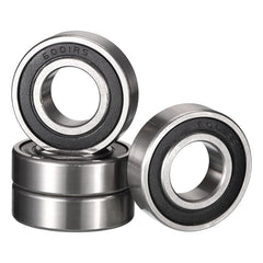 HiPicco 6000-2RS Deep Groove Ball Bearings, ID 10mm x OD 26mm x Width 8mm Double Rubber Sealed Ball Bearing Pre-Lubricated Chrome Steel Z2 Lever 4pcs