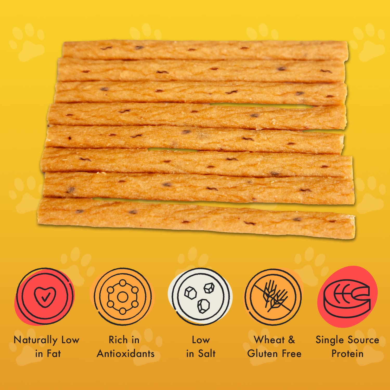 Pet Munchies Chicken with Blueberry Sticks Dog Treats, Healthy Grain Free Dog Chews with Natural Real Meat, Low in Fat and High in Protein 80g