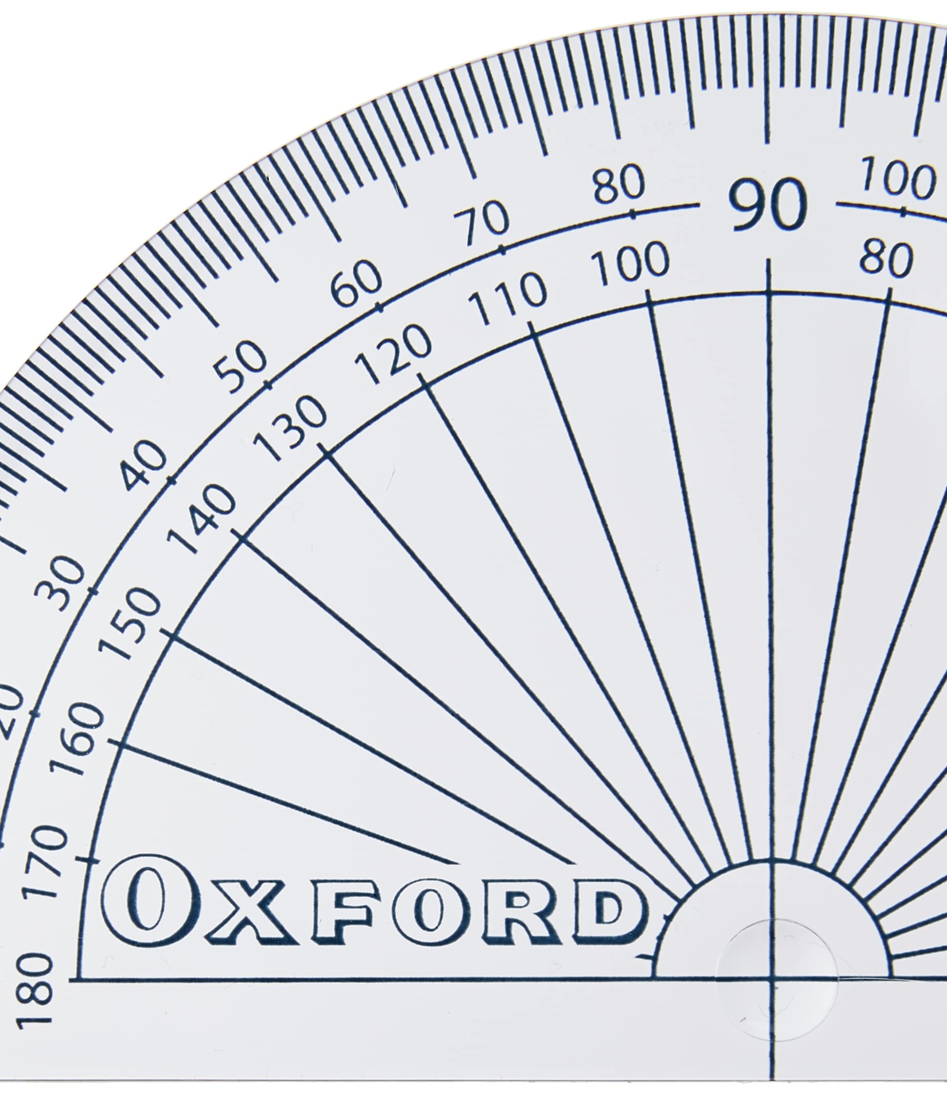 Helix Oxford 10cm 180 degree Protractor