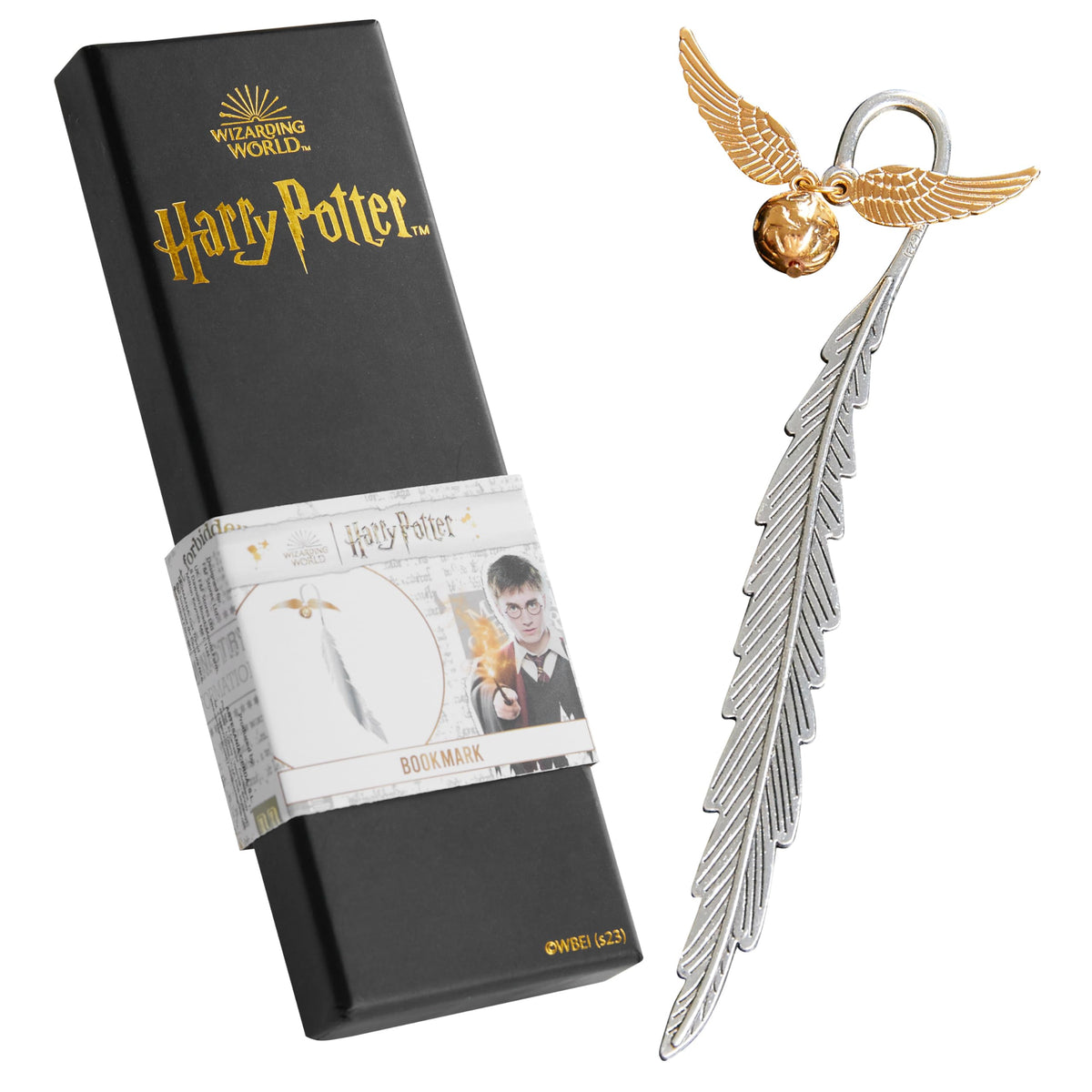 Harry Potter Gifts Bookmarks for Women Teenagers Kids Metal Bookmark with Hanging Golden Snitch Book Charm School University Reading Gifts for Everybody