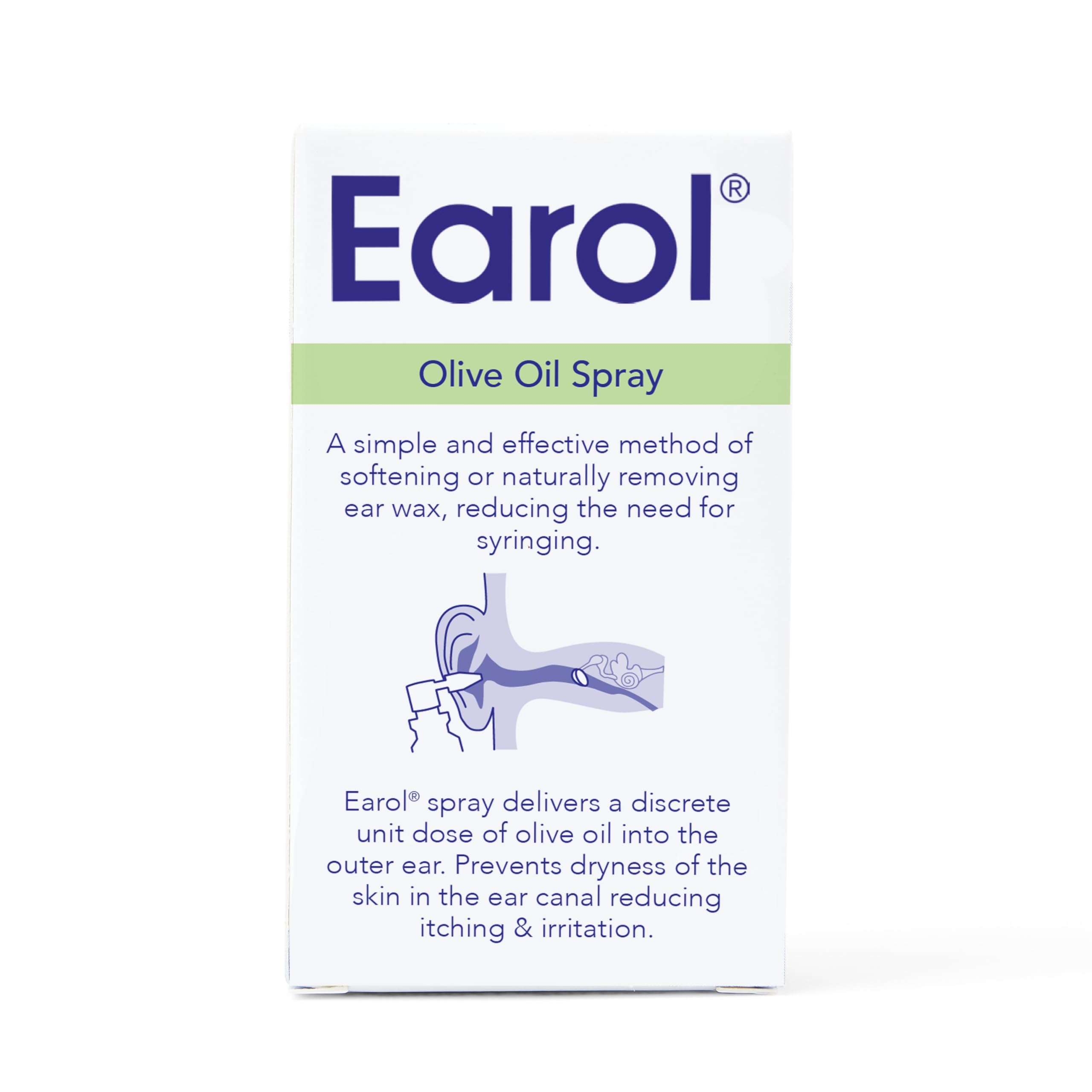 Earol   Olive Oil Ear Wax Removal Spray   Clinically Proven   Reduces Need for Syringing   Metered Dose   3 Pack of 10ml Oil Spray Bottle, 10ml (Pack of 3)