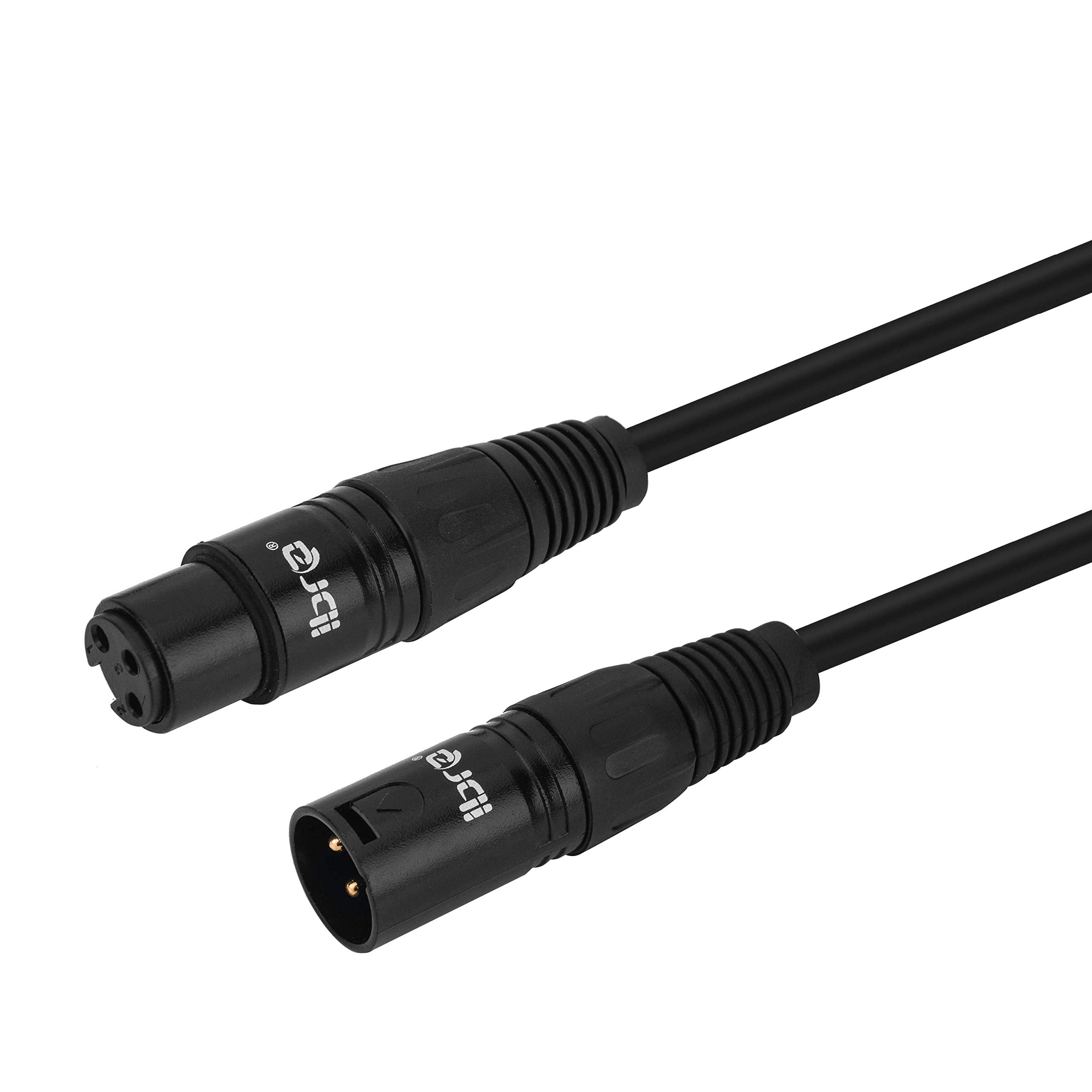 IBRA 1M XLR Male to Female Microphone Extension Cable for Microphones,mixer, patch bays,preamps,speaker systems, Amplifiers and other devices