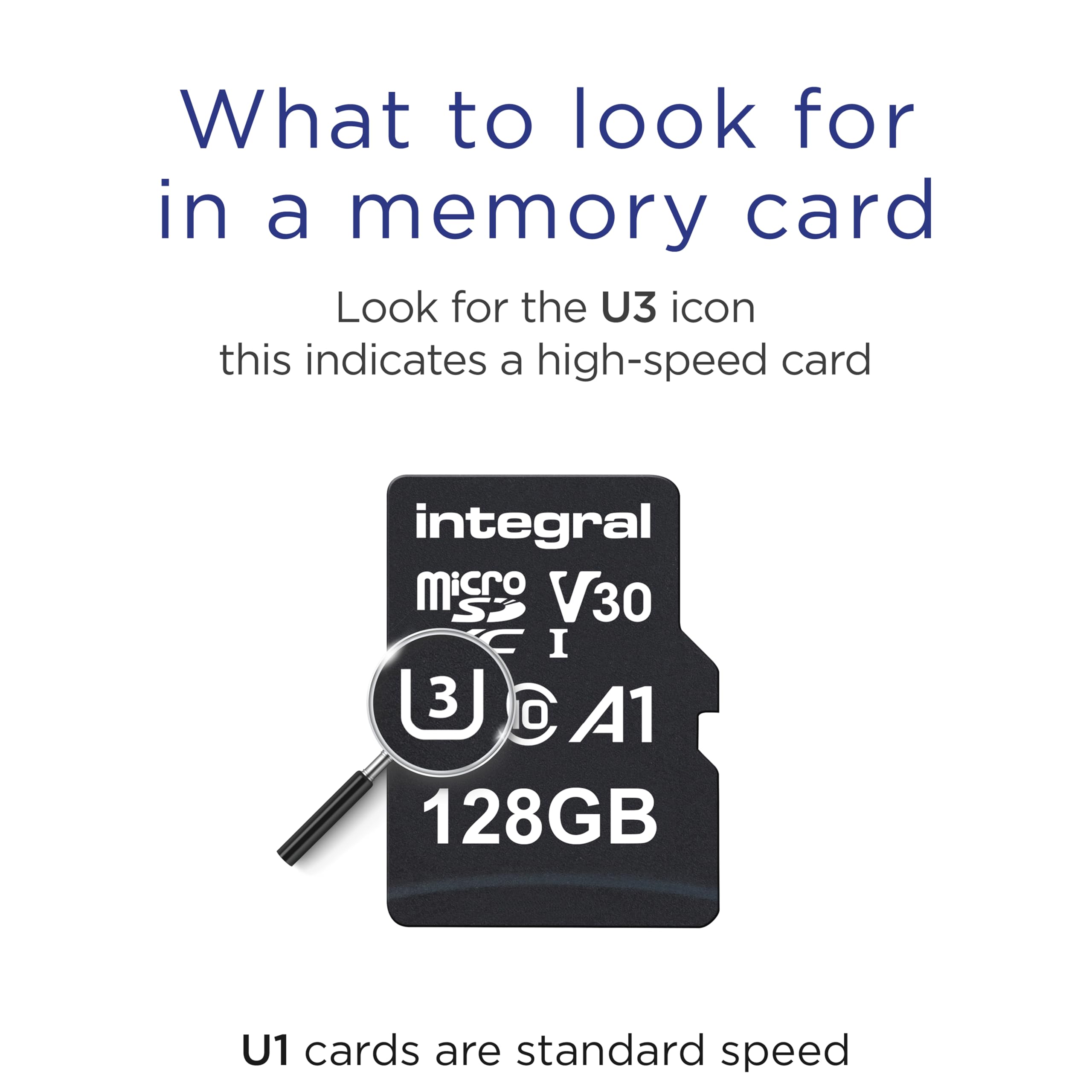 Integral 128GB Micro SD Card 4K Video Premium High Speed Memory Card SDXC Up to 100MB s Read and 50MB s Write speed V30 C10 U3 UHS-I A1