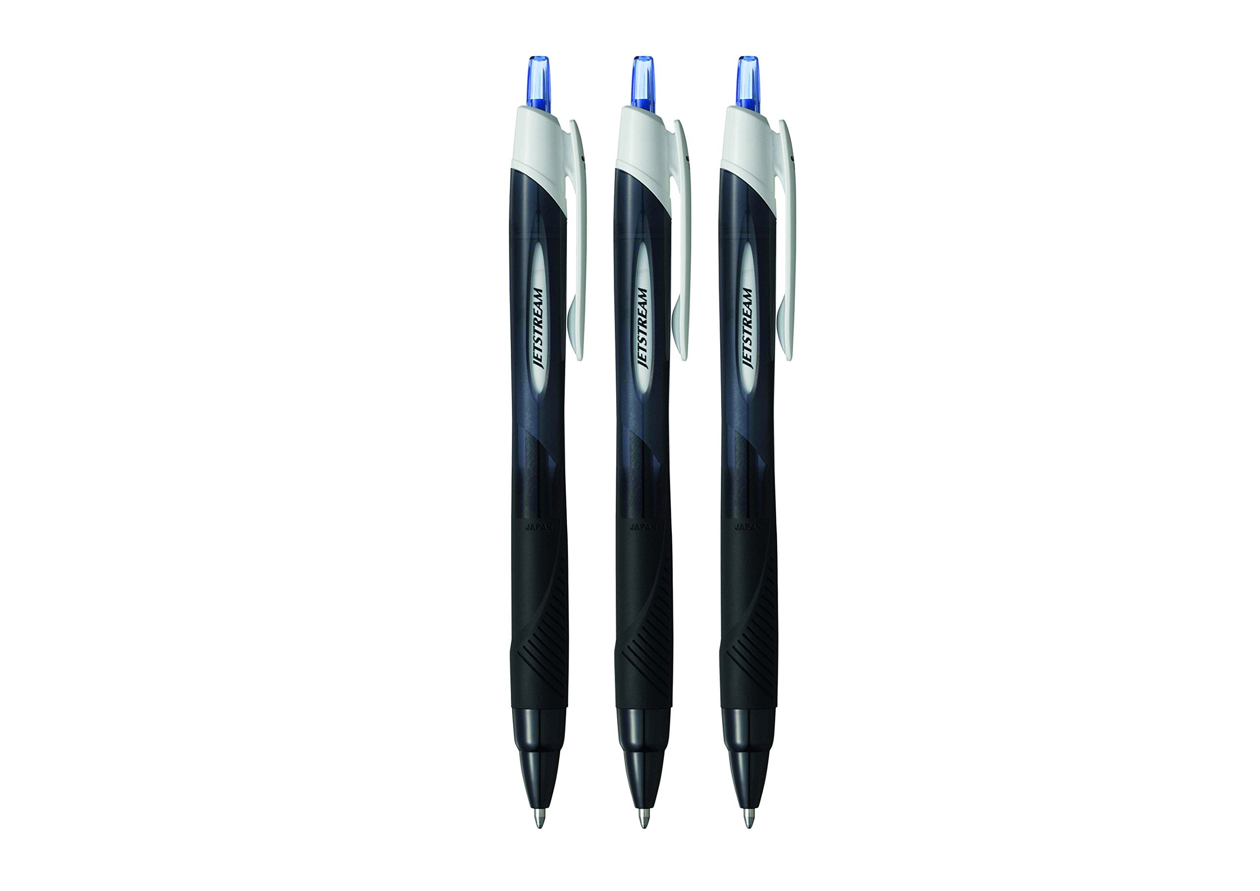 Uni-Ball Jetstream Sport SXN-150S Ballpoint Gel Pens. Premium 1.0mm Rollerball Tip. Smooth Writing Blue Uni Super Ink Dries Instantly. Does Not Smudge. Pack of 3