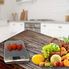 Kitchen Scales MSC Digital Electronic Coffee Weighing Scale for Cooking Baking High-Precision Food, Jewelry Weight Scales, LCD Display, Multifunctional, Tare Feature, Stainless Steel 5kg-AAA