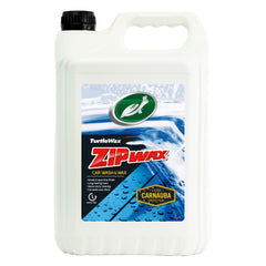 Turtle Wax Zip Wax Car Shampoo 5L - Dissolves Tough Stains & Soils with Streak Free Rinsing - Dual Action Concentrated Car Wash & Carnauba Car Wax - Easy to Use, Wash, Rinse & Dry for a Showroom Shine