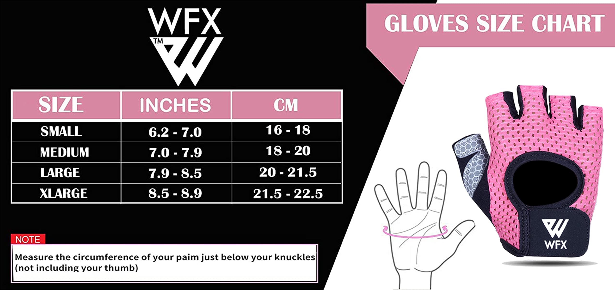 WESTWOOD FOX Weight Lifting Gloves with Wrist Wrap Support,Gym Gloves for Men and Women, Anti Slip, Breathable, Workout Training, Hanging, Pull-Ups, Dumbbell,Cycling (Pink Without Wrist Support, M)