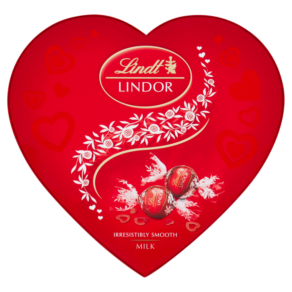 Lindt Lindor Heart Milk Chocolate Truffles Box - Approx 16 balls, 200g - Chocolate Truffles with a Smooth Melting Filling - Gift Present - Father's Day, Birthday, Celebrations, Congratulations