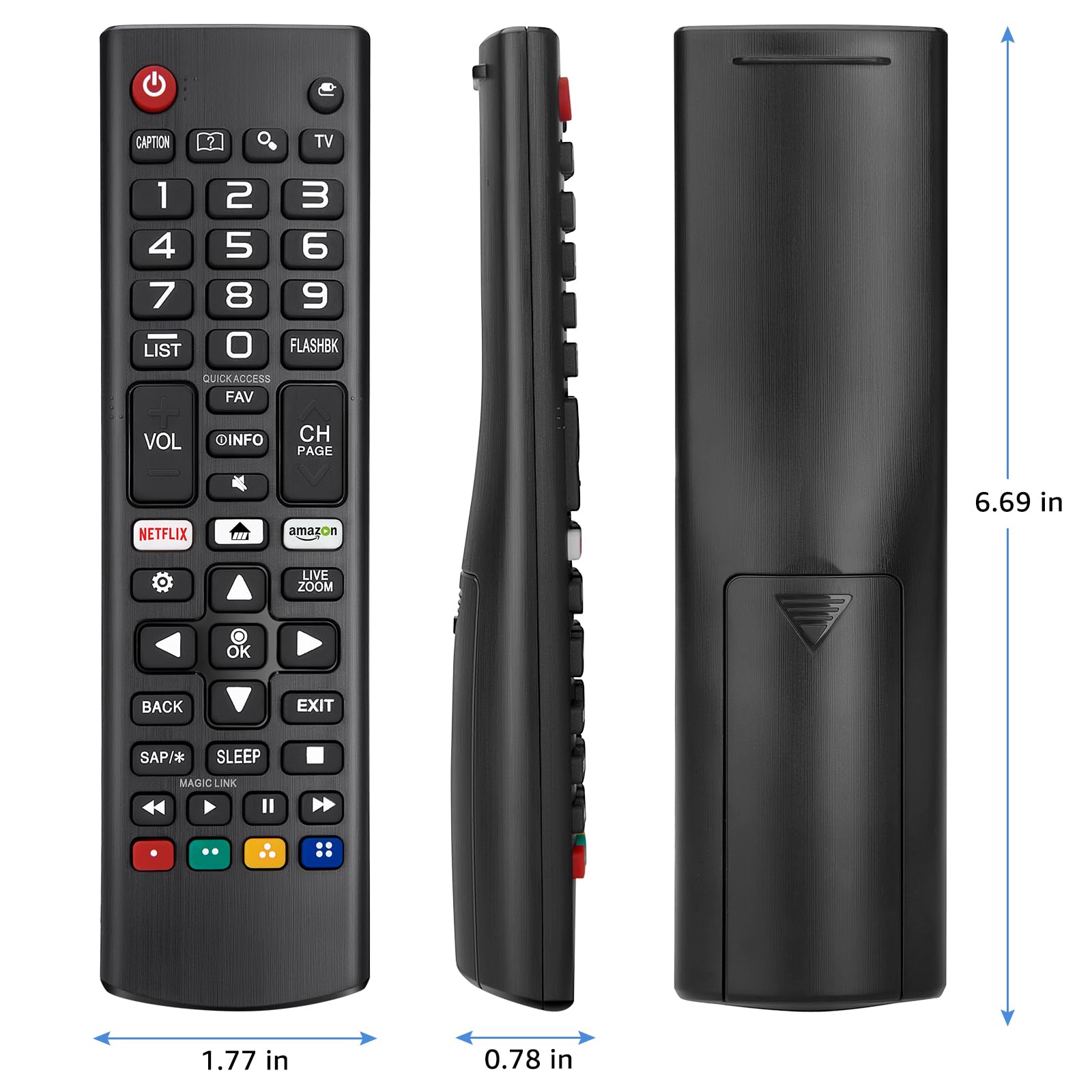 for LG-Smart-TV-Remote-Control Replacement,Universal for All Original LG TVs AKB75095308 AKB75095307 AKB74915324 with Battery